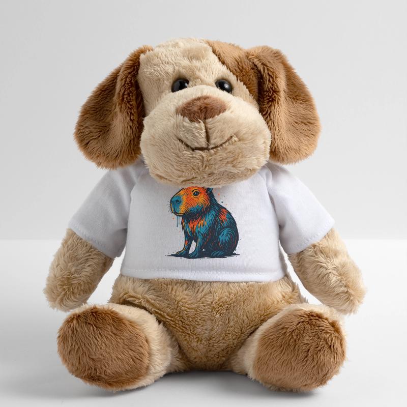 Farbenfroher Biber Pop Art MiniFeet® Hund Helge