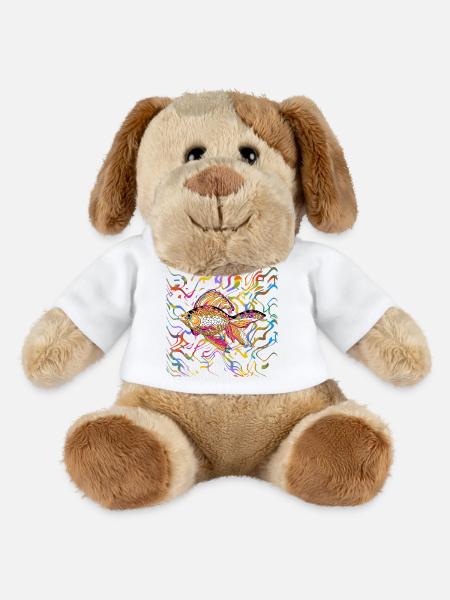 fish - MiniFeet® Dog Helge - white