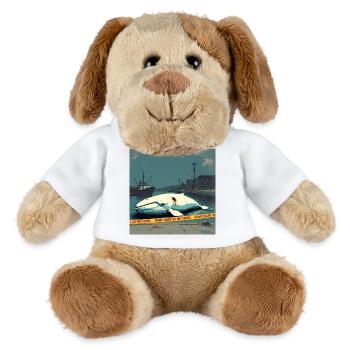 La baleine blanche retrouvée morte au quai - Chien en peluche Helge MiniFeet® - blanc - Devant