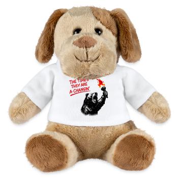 Walking Bear with Fire Torch - MiniFeet® Dog Helge - white - Front