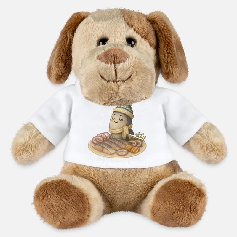 Stolzer Hering - MiniFeet® Hund Helge - Weiß