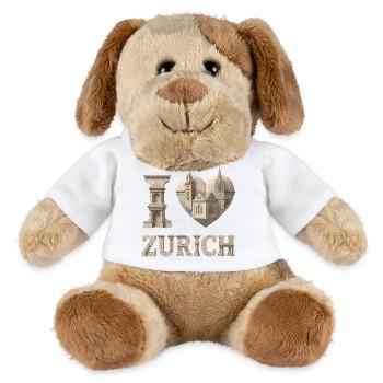 I Love Zürich – Stadt als Skulptur - MiniFeet® Hund Helge - Weiß - Vorne