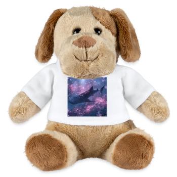 Whale shark in a magical sea of flowers Fantasy Design - MiniFeet® Dog Helge - white - Front