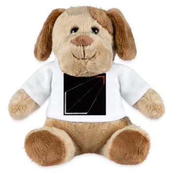Structure silencieuse - Chien en peluche Helge MiniFeet® - blanc - Devant