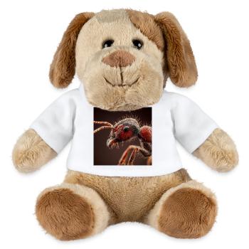 Ants Macro Realistic Wildlife Portrait - MiniFeet® Dog Helge - white - Front