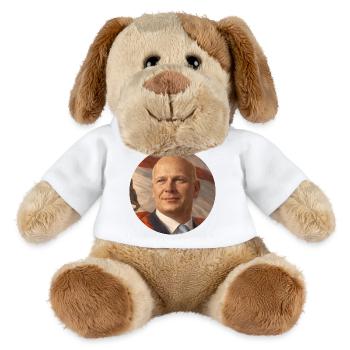 Révolution Wegner - Chien en peluche Helge MiniFeet® - blanc - Devant