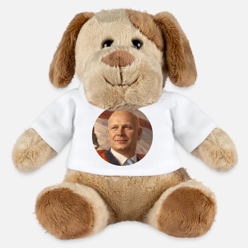 Révolution Wegner - Chien en peluche Helge MiniFeet® - blanc