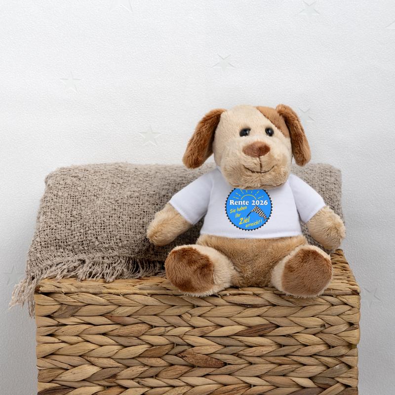 Pension 2026, objectif atteint Chien en peluche Helge MiniFeet®