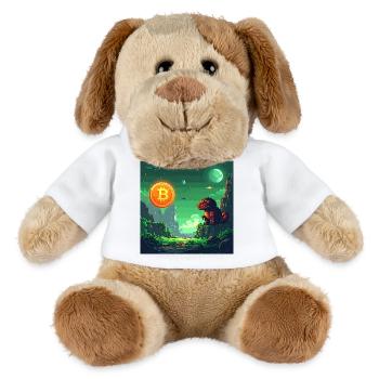 Odyssée Bitcoin dans l’espace - Chien en peluche Helge MiniFeet® - blanc - Devant