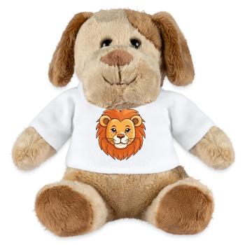 Lion Head Caricature - MiniFeet® Dog Helge - white - Front
