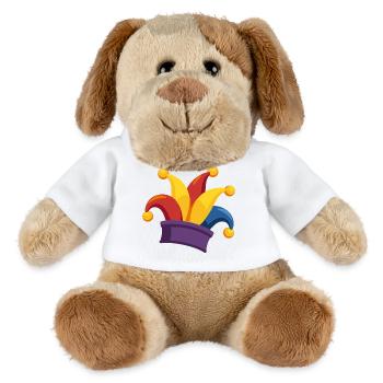 Classique bonnet de fou pour le carnaval et le carnaval - Chien en peluche Helge MiniFeet® - blanc - Devant