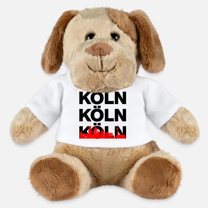KÖLN SKYLINE – DOM POWER! - MiniFeet® Hund Helge - Weiß