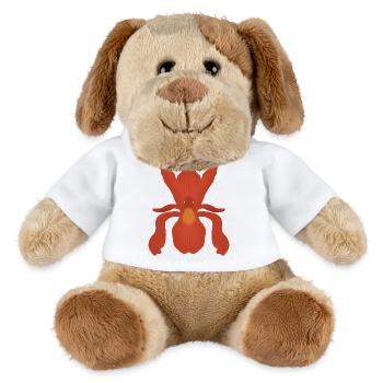 Karmesinrote Irisflamme - MiniFeet® Hund Helge - Weiß - Vorne