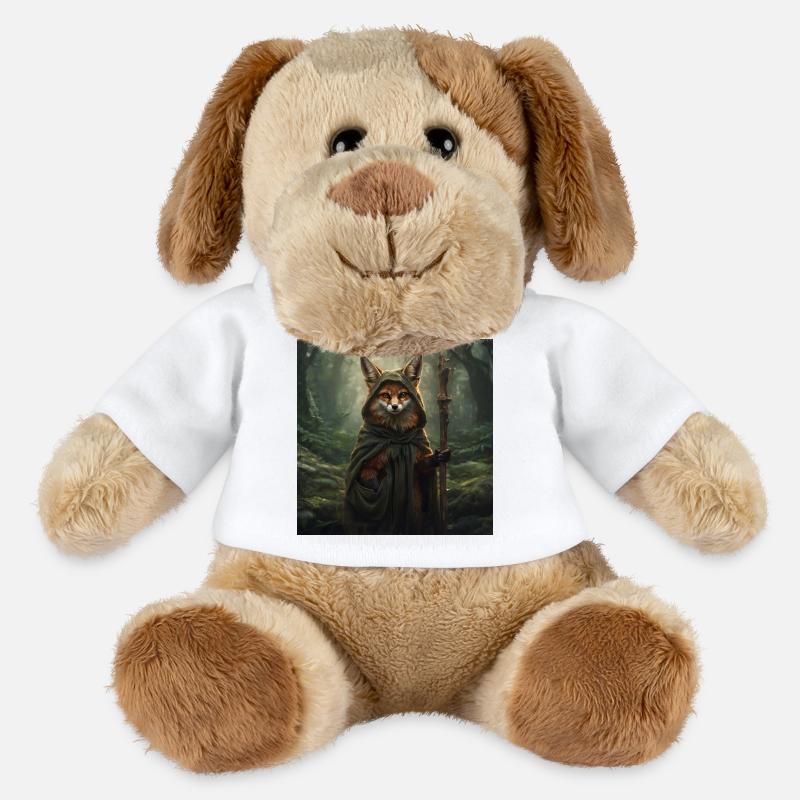 Waldfuchs im Druidencape - MiniFeet® Hund Helge - Weiß