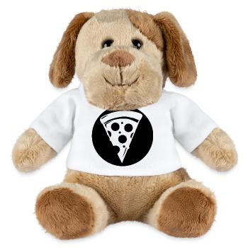 Tranche de pizza - Chien en peluche Helge MiniFeet® - blanc - Devant