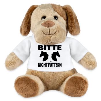 horses - MiniFeet® Dog Helge - white - Front