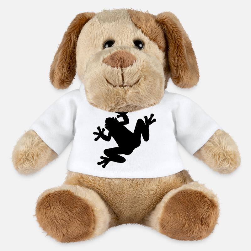 Grenouille - Chien en peluche Helge MiniFeet® - blanc