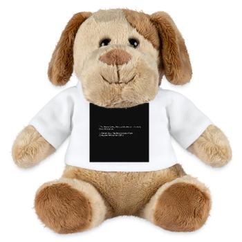Citation d’éthique des hackers sur Black - Chien en peluche Helge MiniFeet® - blanc - Devant