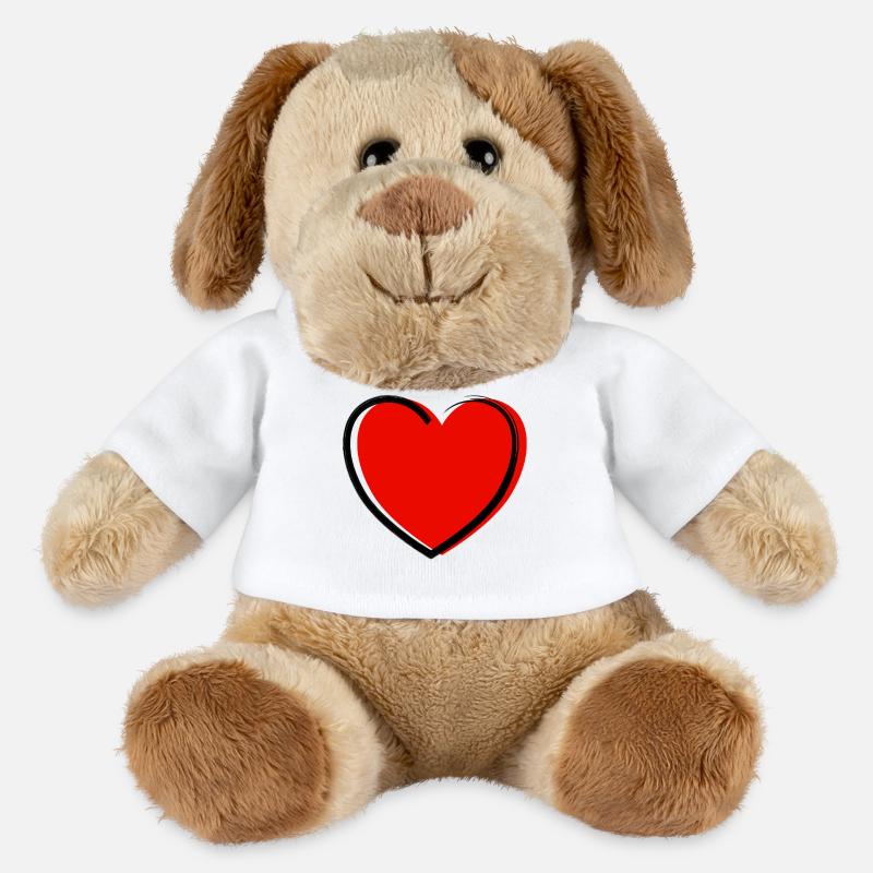 Herz - MiniFeet® Hund Helge - Weiß
