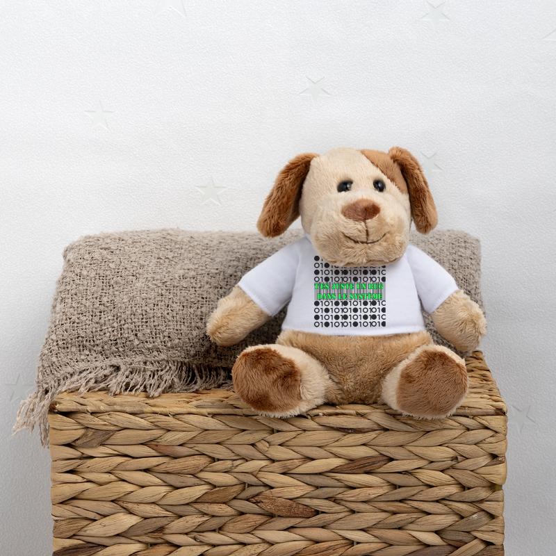 T'es juste un bug dans le système. Chien en peluche Helge MiniFeet®