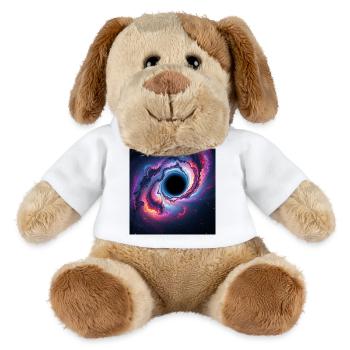 Black hole in the neon galaxy - MiniFeet® Dog Helge - white - Front