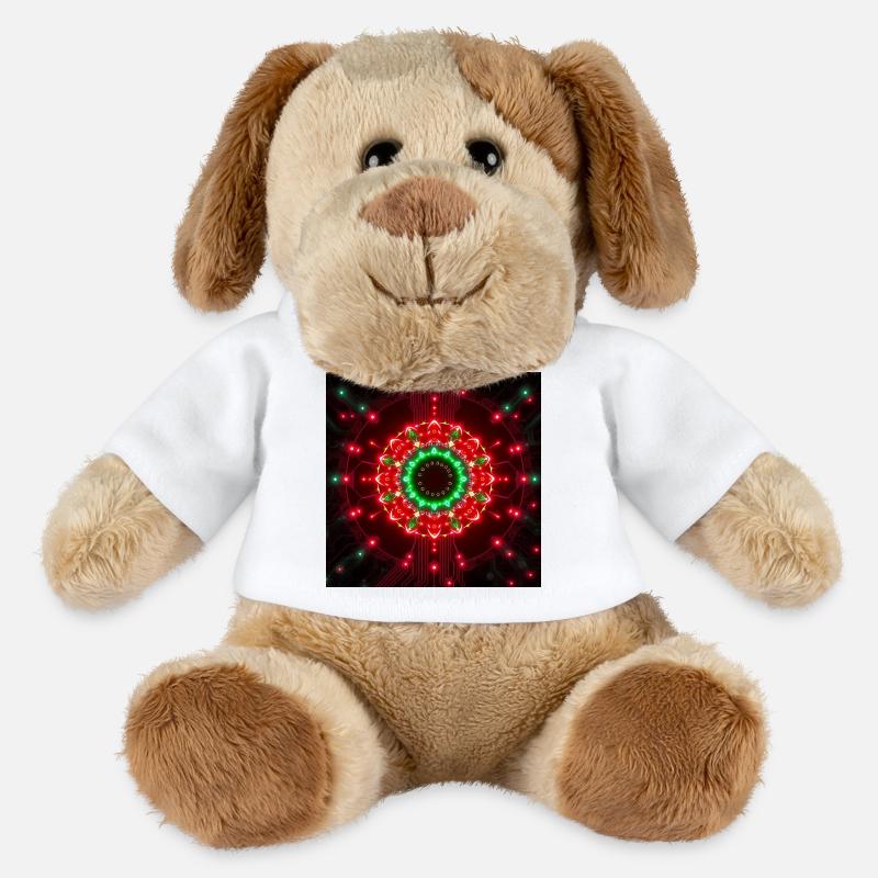 Neon Mandala Tech Center - MiniFeet® Dog Helge - white