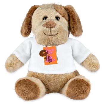 Ich habe gesehen, dass ich die Donut-Neonkarte gegessen habe - MiniFeet® Hund Helge - Weiß - Vorne