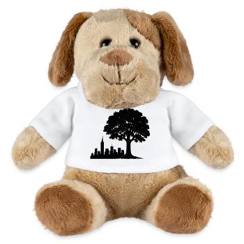 Stadtwald Skyline-Silhouette - MiniFeet® Hund Helge - Weiß - Vorne
