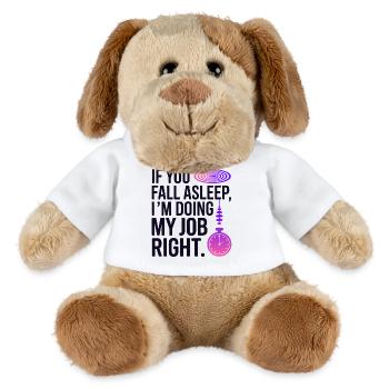 Hypnotist If You Fall Asleep Job Right Profession - MiniFeet® Dog Helge - white - Front
