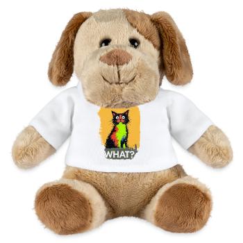 What Katze Farbexplosion - MiniFeet® Hund Helge - Weiß - Vorne