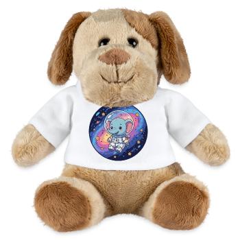 Space elephant in astronaut helmet - MiniFeet® Dog Helge - white - Front