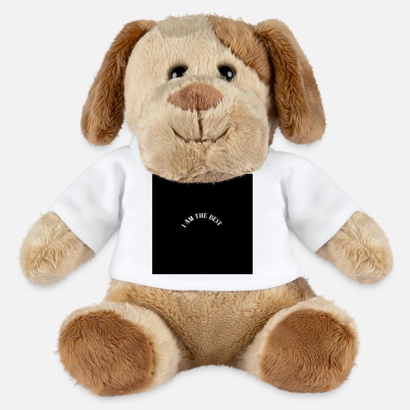 Ich bin der Beste: Minimalistische Affirmation - MiniFeet® Hund Helge - Weiß