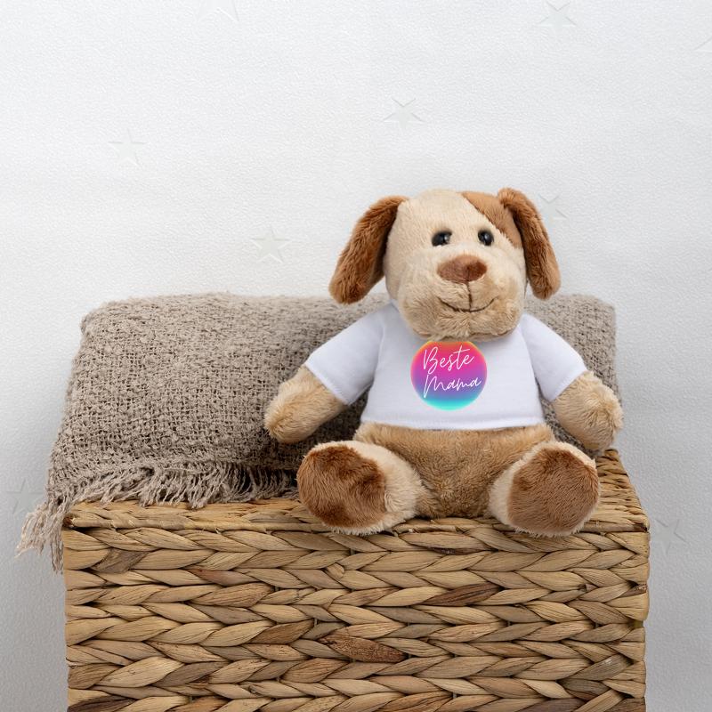 Best mom! Neon circle customizable MiniFeet® Dog Helge
