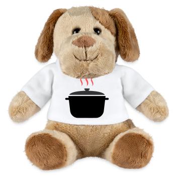 Kochtopf Dampf Kochen - MiniFeet® Hund Helge - Weiß - Vorne