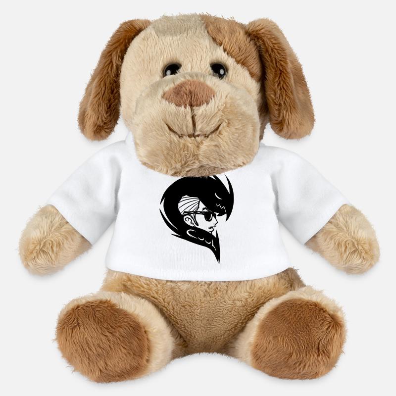 incassable - Chien en peluche Helge MiniFeet® - blanc