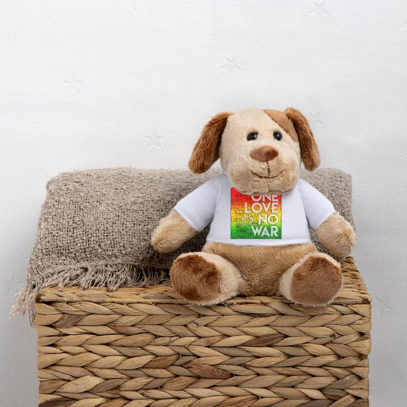 One Love No War Regenbogen MiniFeet® Hund Helge