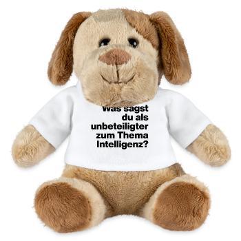 WAS SAGST DU ALS UNBETEILIGTER ZU INTELLIGENZ?  - MiniFeet® Hund Helge - Weiß - Vorne