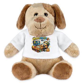 Homeschooling Sloth Gamer - MiniFeet® Hund Helge - Weiß - Vorne