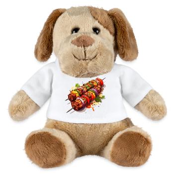 Barbecue skewer - MiniFeet® Dog Helge - white - Front