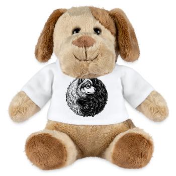 Eurasier | Yin Yang | Hintergrund Material - MiniFeet® Hund Helge - Weiß - Vorne