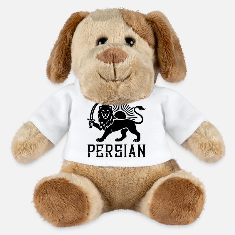 Persischer Löwe Persien Iran - MiniFeet® Hund Helge - Weiß