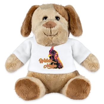 Fans de poulet - Coq - Coq - Poulet fleur - Bio - Chien en peluche Helge MiniFeet® - blanc - Devant