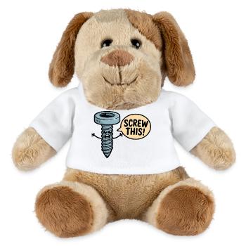 Au diable ce personnage de dessin animé qui se fait oublier - Chien en peluche Helge MiniFeet® - blanc - Devant