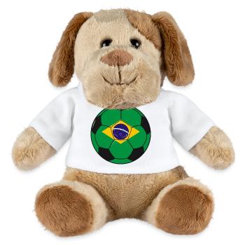Football_team_Brazil - MiniFeet® Hund Helge - Weiß - Vorne
