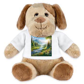 Fjälldalens Frühlingsblumenfluss - MiniFeet® Hund Helge - Weiß - Vorne