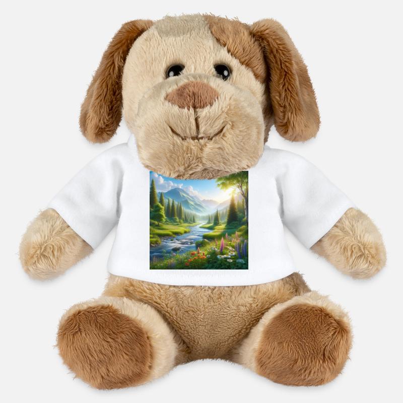 Fjälldalens Frühlingsblumenfluss - MiniFeet® Hund Helge - Weiß