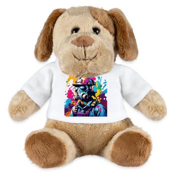 Vivid Gasmask Warrior - MiniFeet® Dog Helge - white - Front