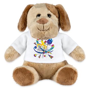 Wearable Art - Visual symphony - MiniFeet® Dog Helge - white - Front