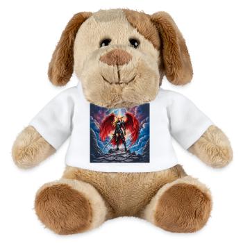 Winged Warrior in Red Armor - MiniFeet® Dog Helge - white - Front