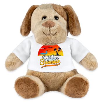 Hello Summer – Tropical Sunshine - MiniFeet® Dog Helge - white - Front